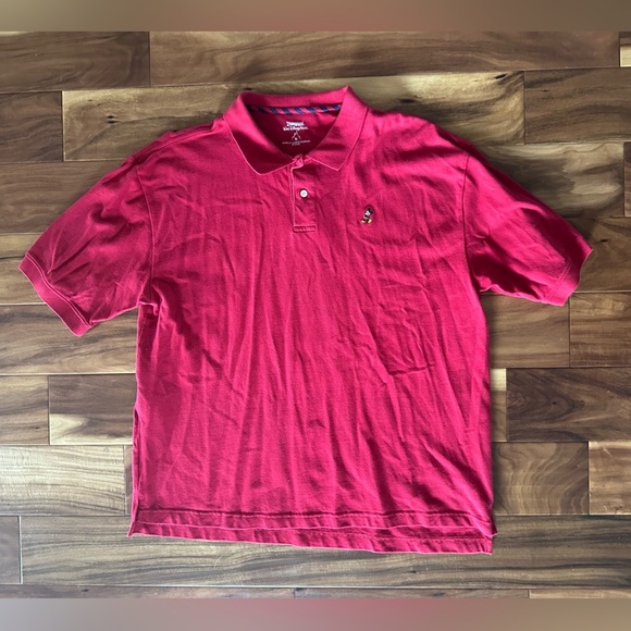 Disney Other - Disneyland Walt Disney World Red Mickey Polo Shirt size XL